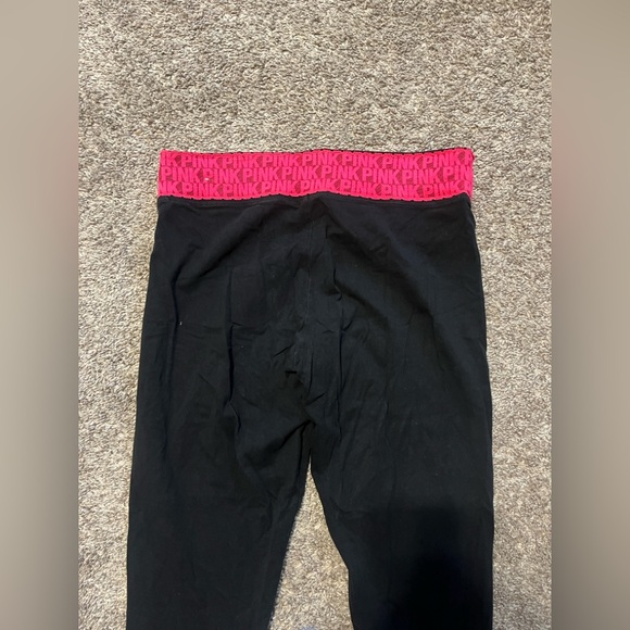 PINK Victoria's Secret Bundle of 3 Black Women’s Leggings Medium - Picture 3 of 13